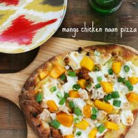 芒果鸡肉烤饼披萨，来自Cheap Recipe Blog亚博客服联系不上