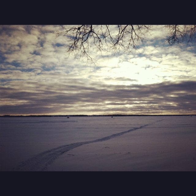 结冰的湖