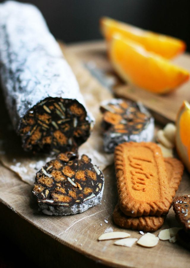 巧克力橙甜点萨拉米:萨拉米形状的免烘焙甜点!